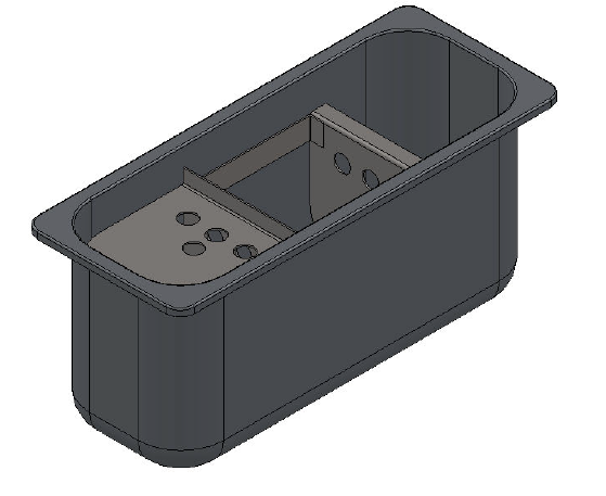 Anbauportionierspüle für Eistheke Mirabello