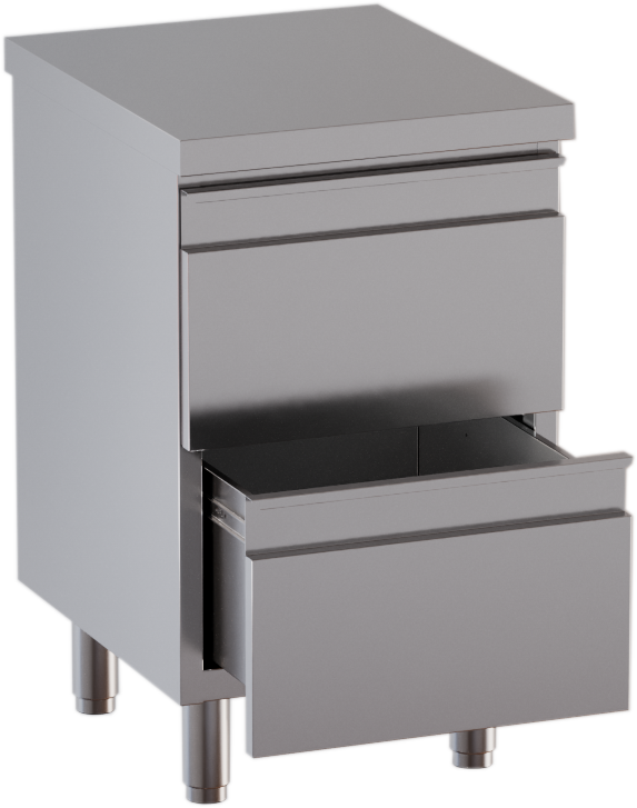 Schubladenschrank 2 Schubladen BxT 50x60cm