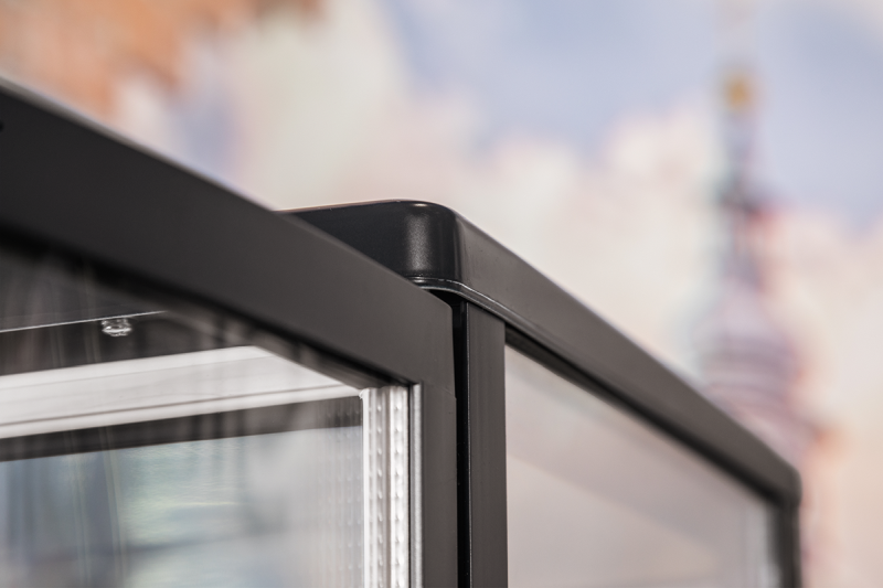 Tischkühlvitrine RT-78 G LED (schwarz)