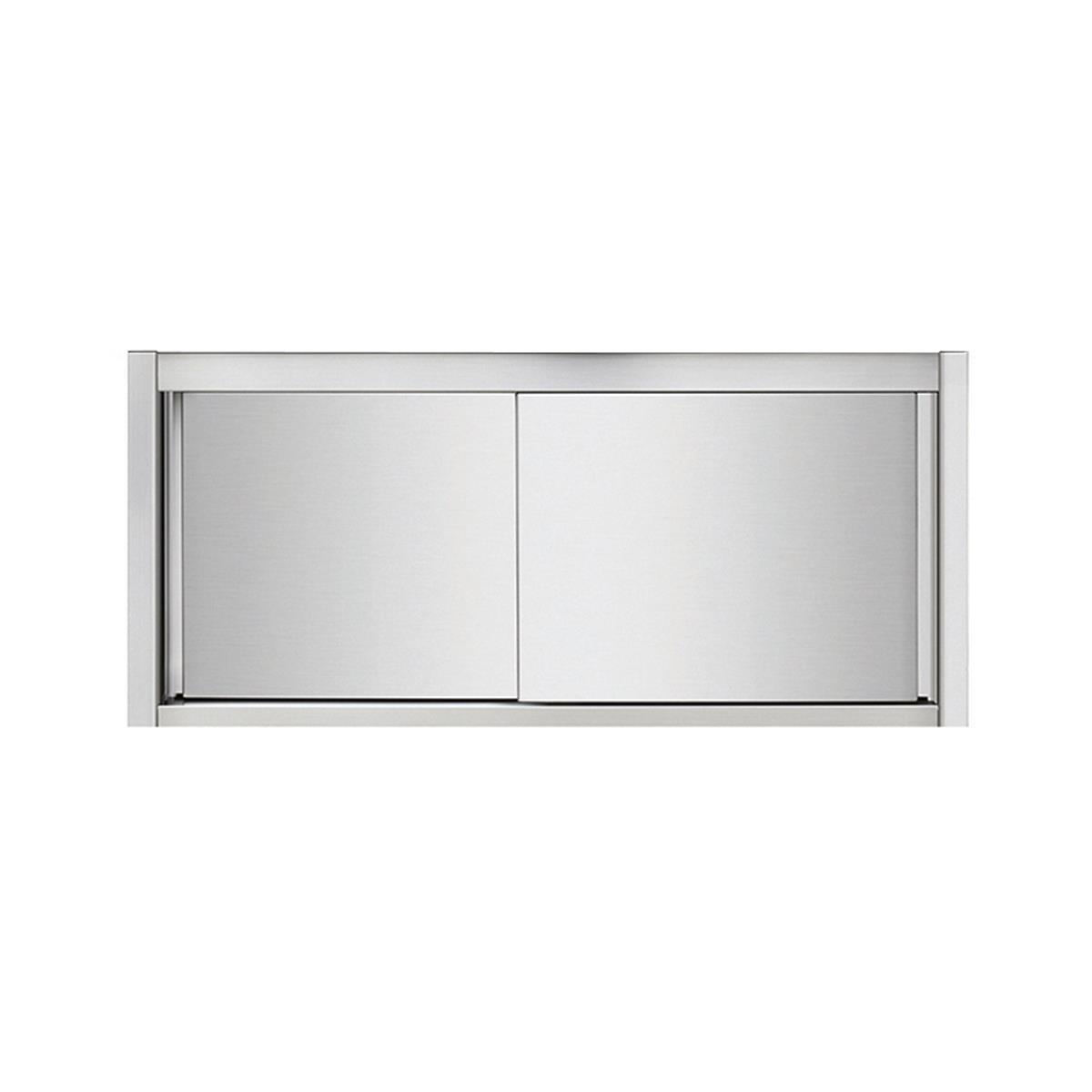 Wandhängeschrank aus Edelstahl, 180 x 40, mit Tür