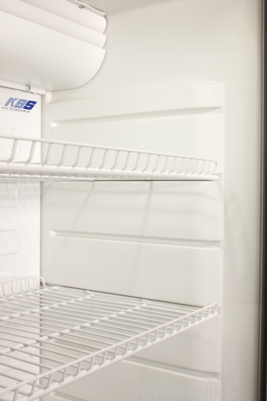 Glastürkühlschrank CD 350 weiß mit Schloss